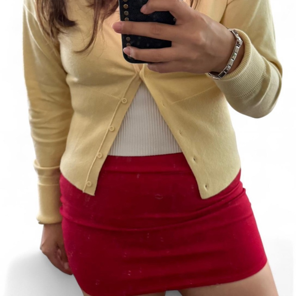 Vintage Red Mini Skirt